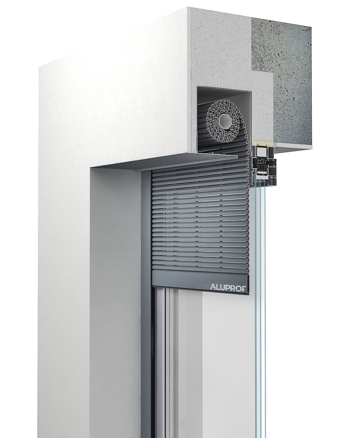 System rolet podtynkowych SP, SP-E — wizualizacja 2
