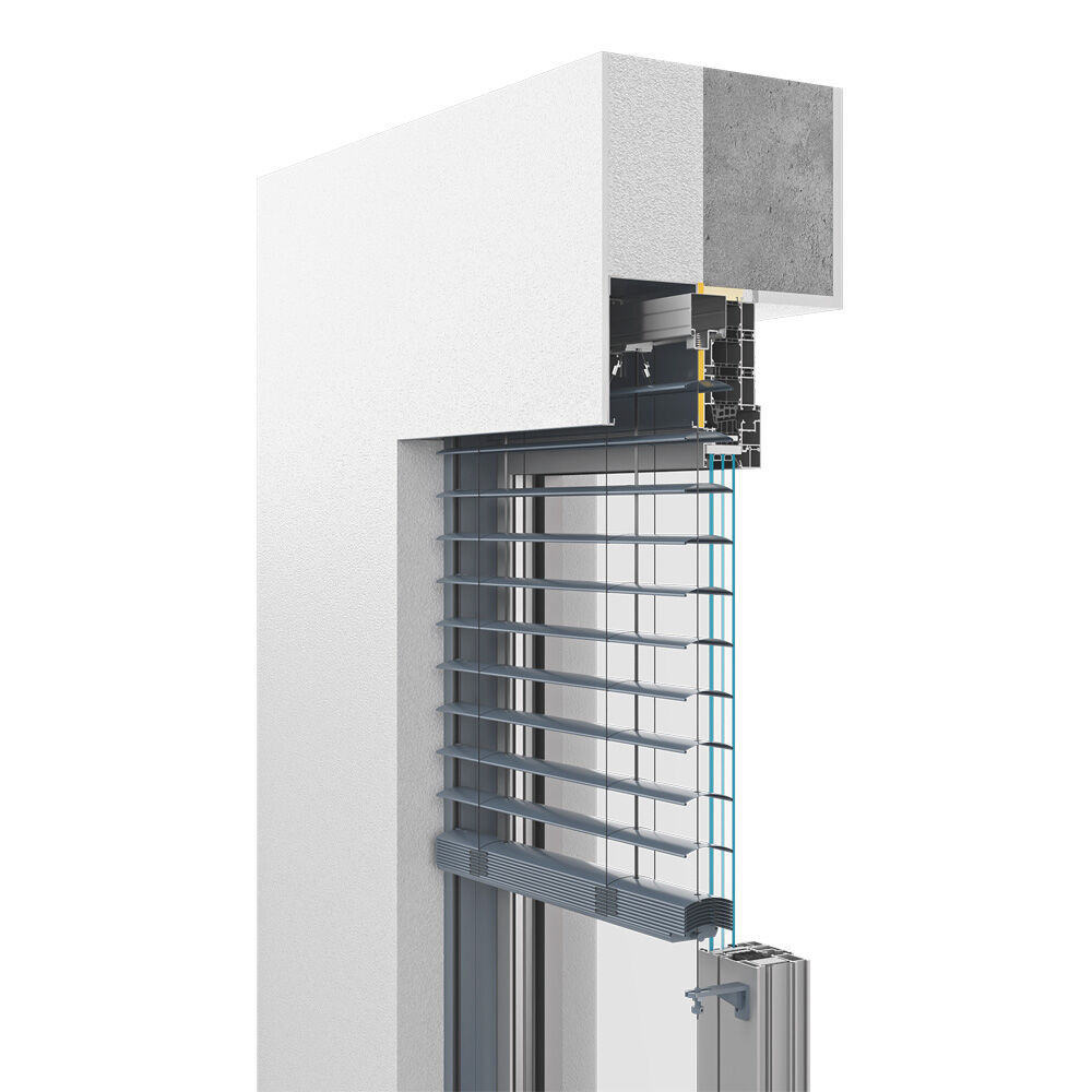 Żaluzja fasadowa SkyFlow BOX COMPACT — wizualizacja 3