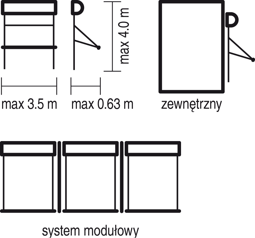 MARKIZOLETA 103 — rysunek techniczny 2