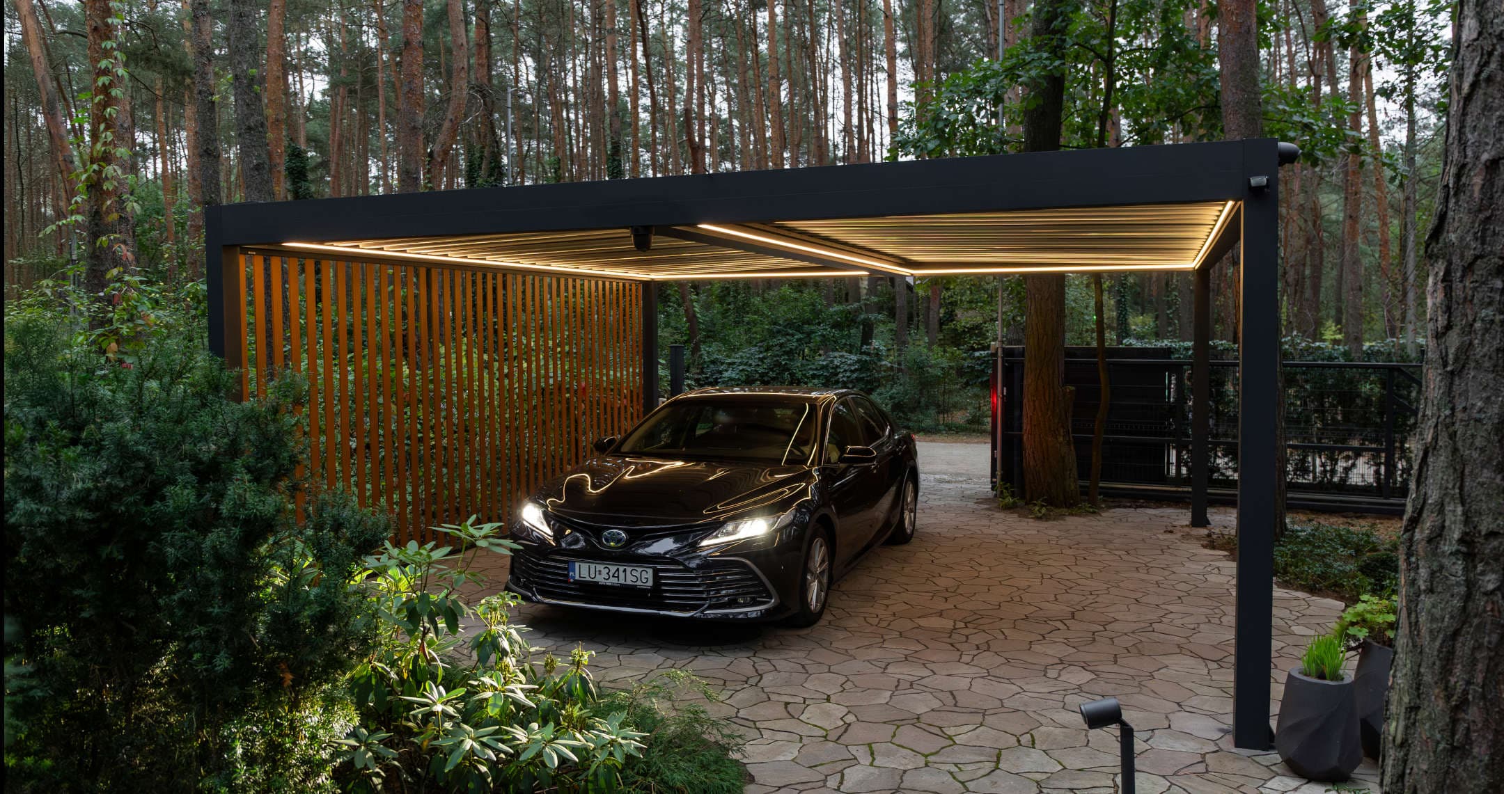 Tarasola Carport dwustanowiskowy — Carporty, montaż JARYS w Trójmieście