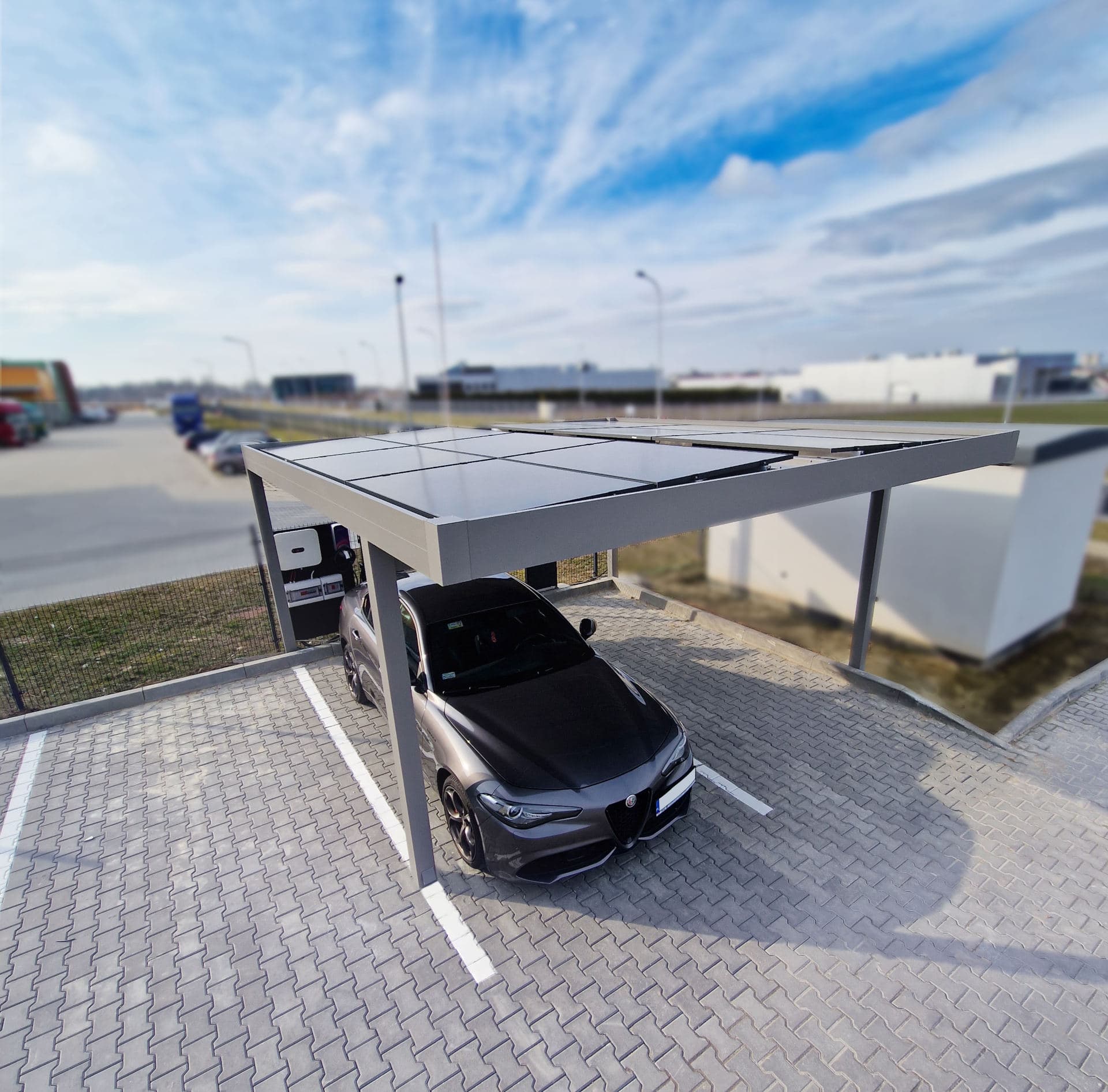 Tarasola Carport dwustanowiskowy — realizacja zadaszenia tarasowego w Trójmieście 2
