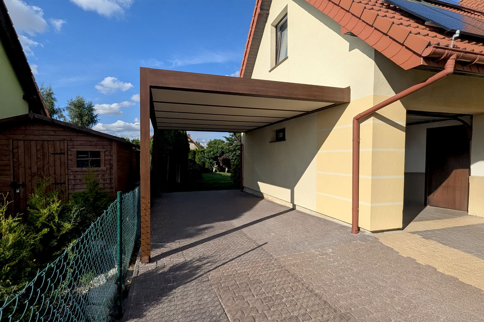 Tarasola Carport jednostanowiskowy — realizacja zadaszenia tarasowego w Trójmieście 4