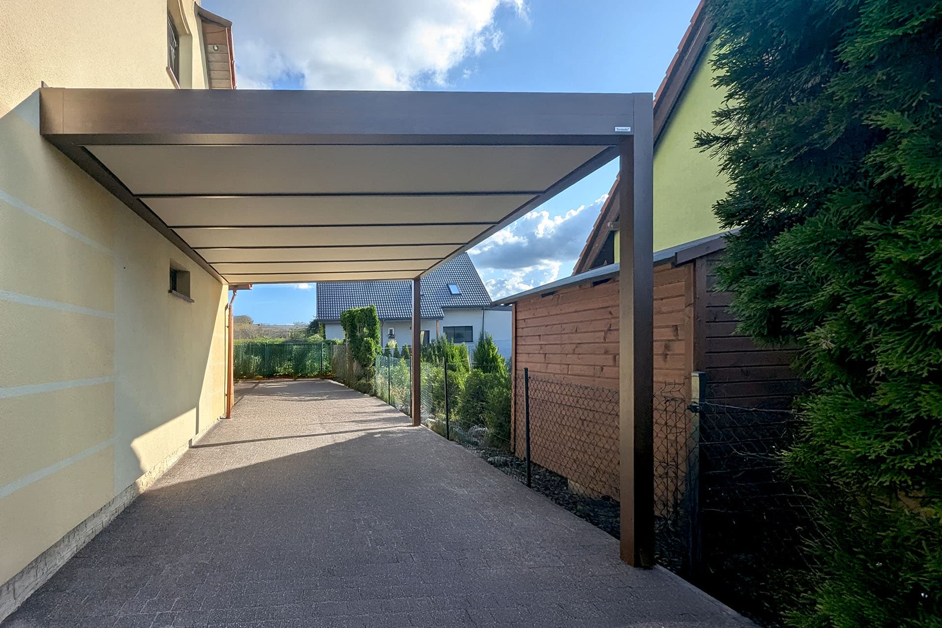 Tarasola Carport jednostanowiskowy — realizacja zadaszenia tarasowego w Trójmieście 5