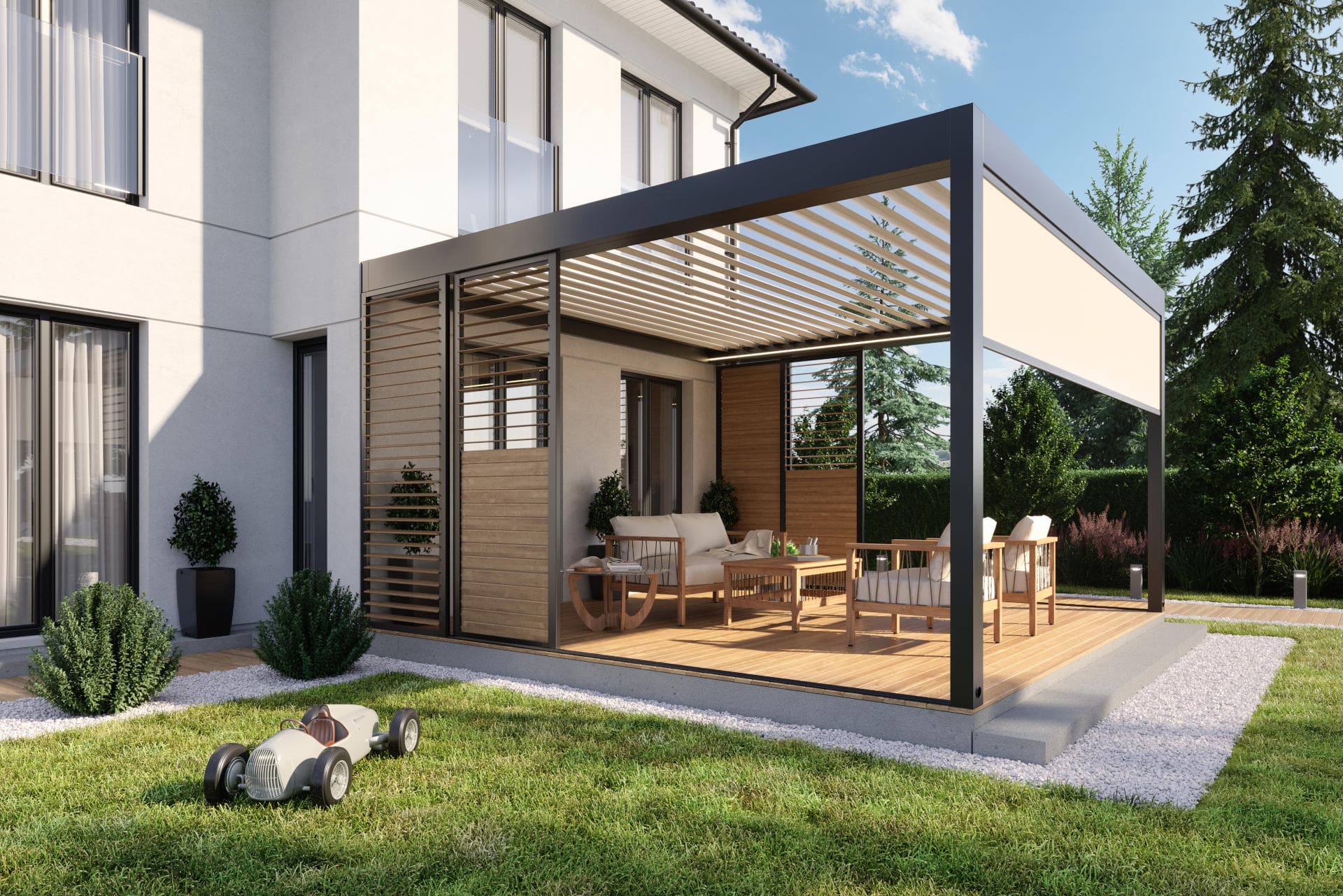 Tarasola Technic Pro — realizacja zadaszenia tarasowego w Trójmieście 4