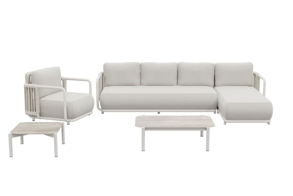 Sofa narożna wypoczynkowa ogrodowa lewa ROME 6