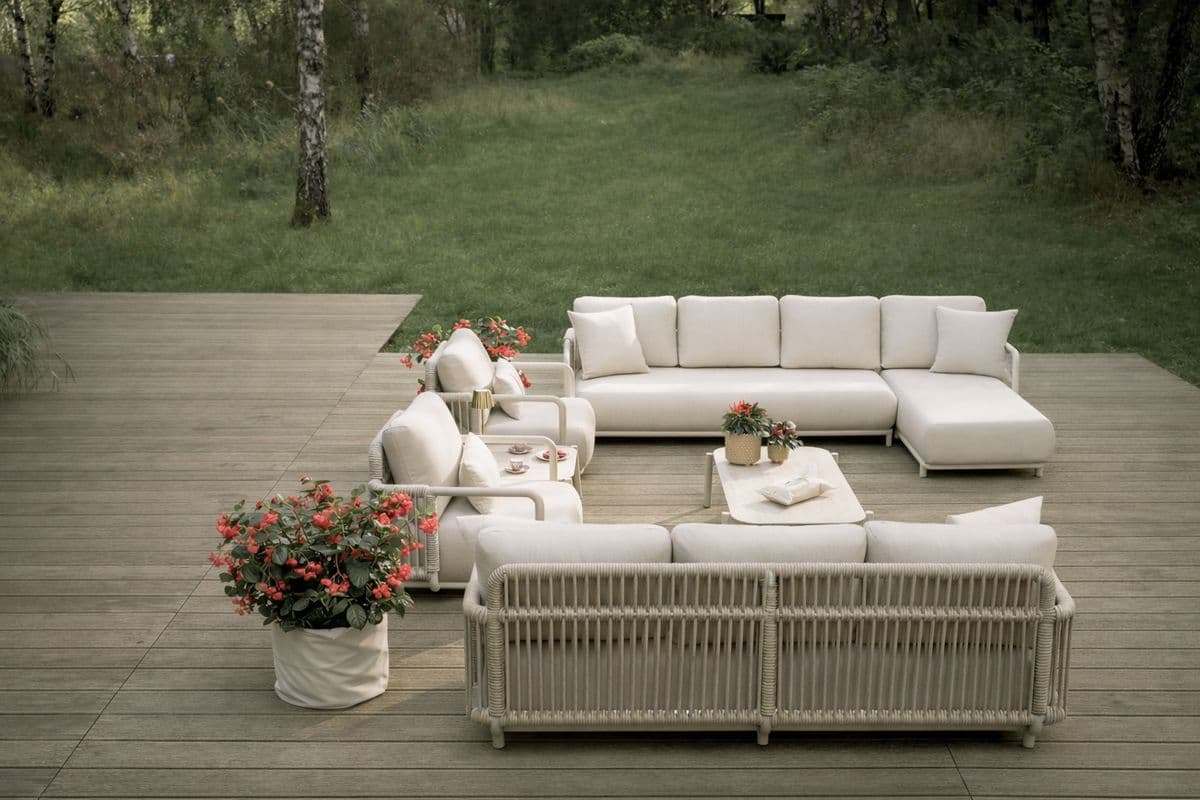Sofa narożna wypoczynkowa ogrodowa lewa ROME 9