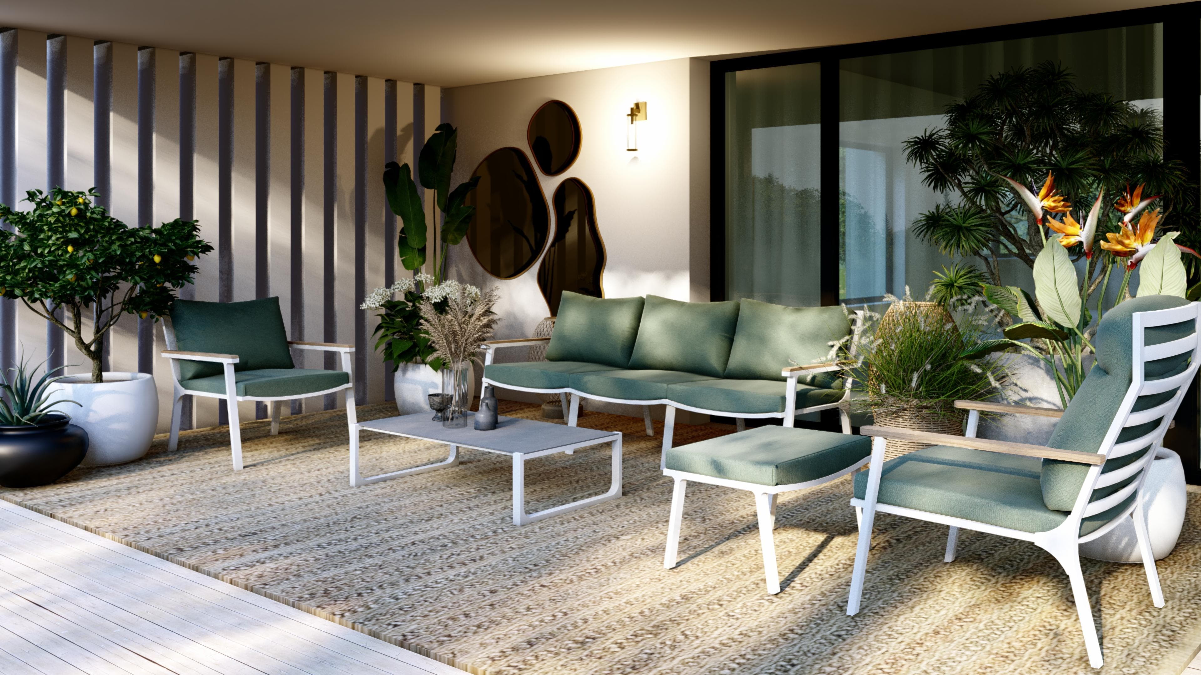 Sofa wypoczynkowa ogrodowa 3 os. SAVONA 6