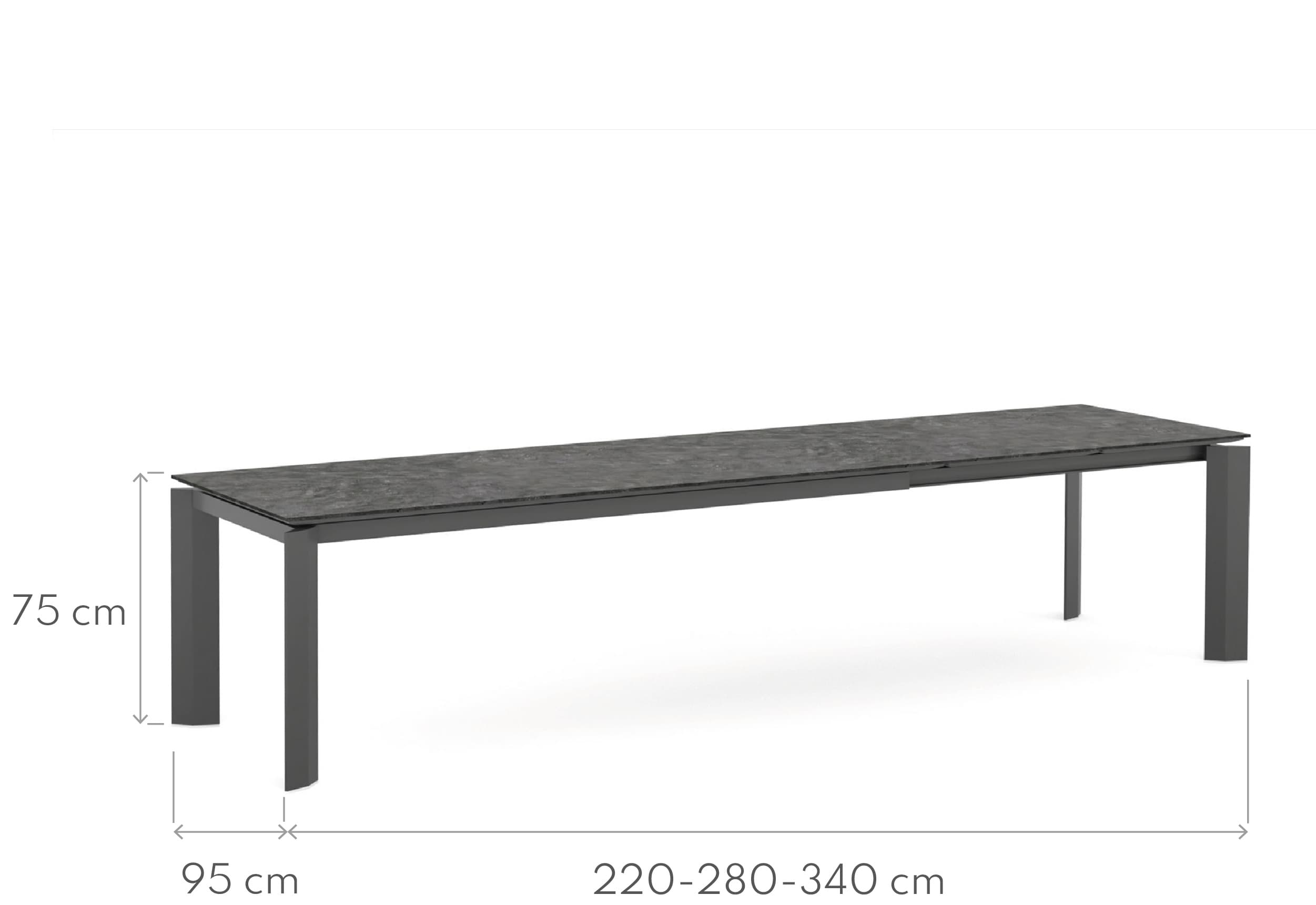 Stół jadalniany ogrodowy rozkładany Madera 7