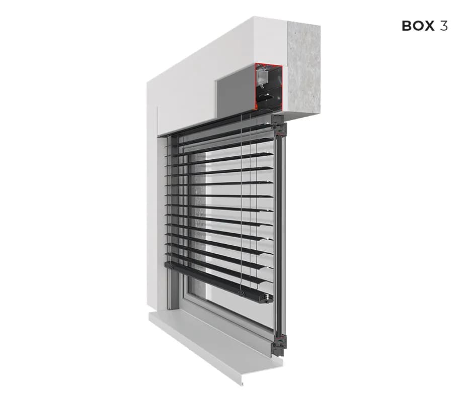 SkyFlow BOX BASIC — Żaluzje fasadowe Aluprof, montaż JARYS w Trójmieście