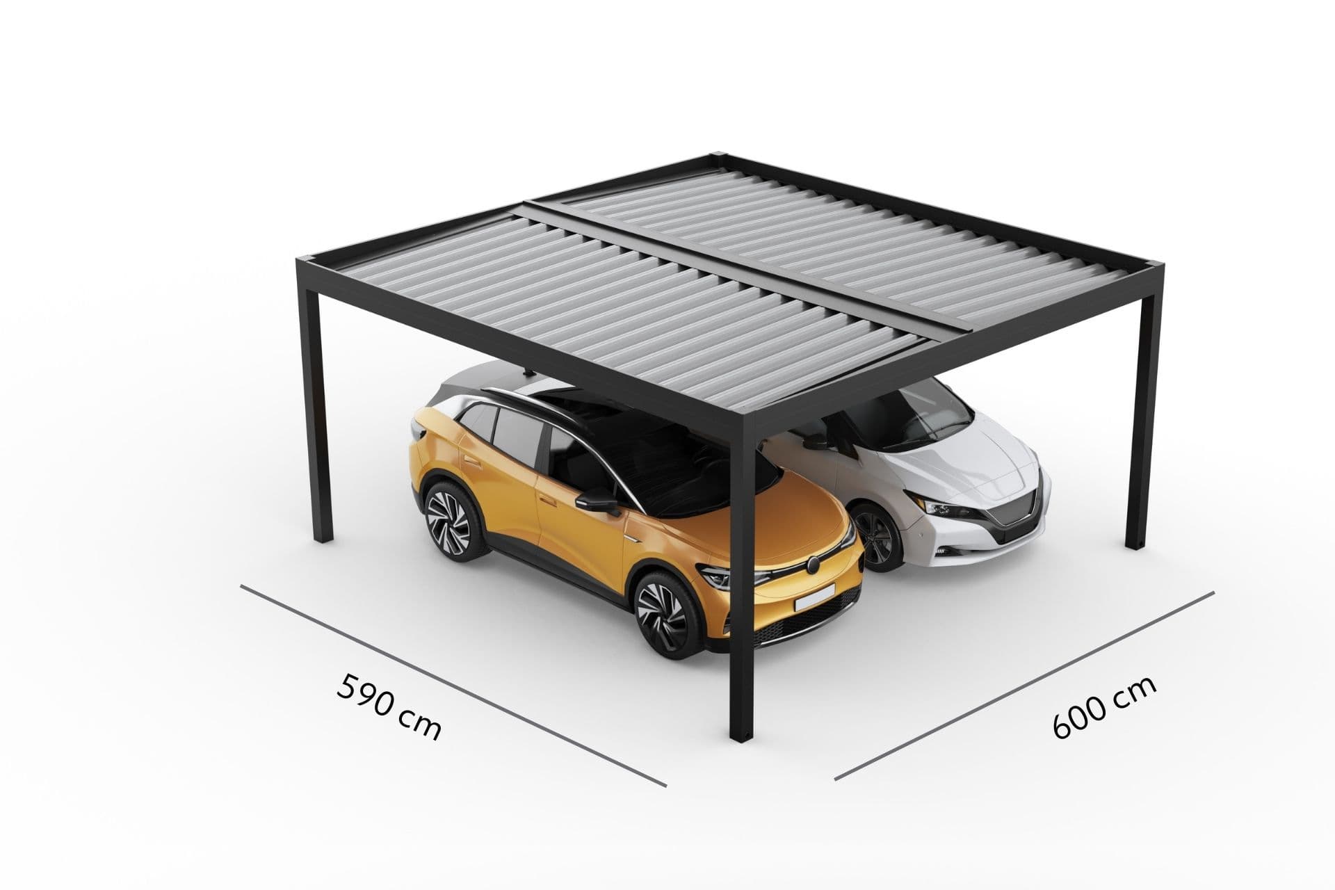 Wymiary — Tarasola Carport dwustanowiskowy