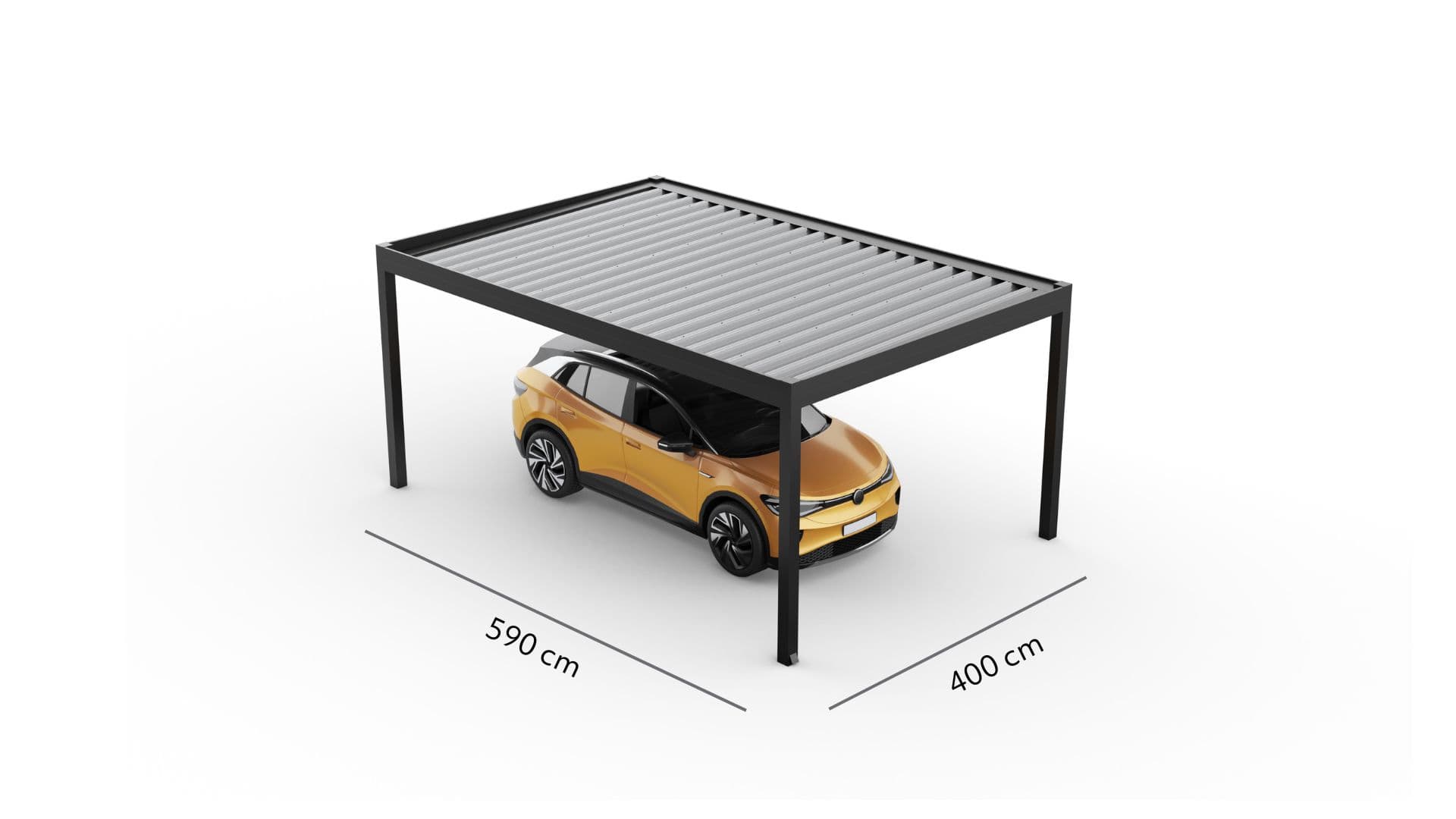 Wymiary — Tarasola Carport jednostanowiskowy